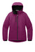 Port Authority L332 Womens Vortex 3-in-1 Waterproof Full Zip Hooded Jacket Very Berry Purple/Black Flat Front