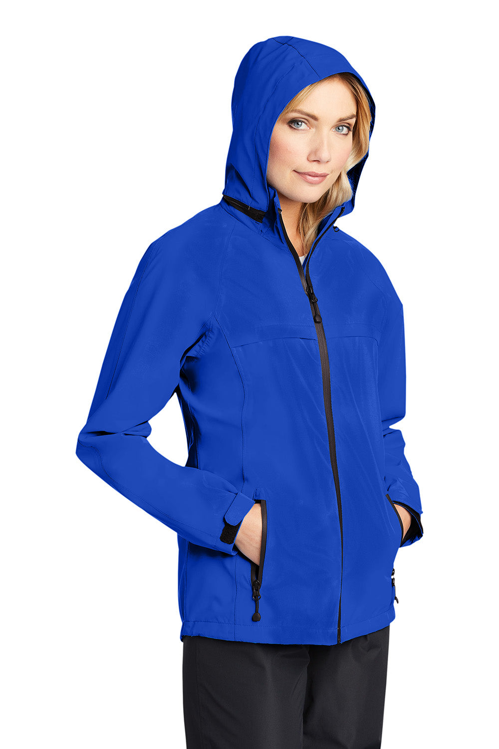 Port Authority L333 Womens Torrent Waterproof Full Zip Hooded Jacket True Royal Blue Model 3q