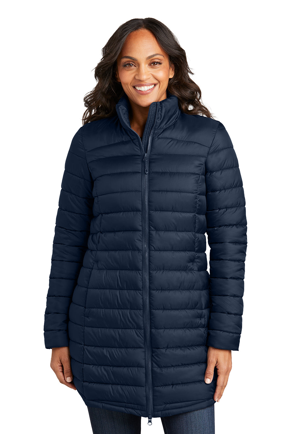 Blue Puffer Jacket With Dress Port Authority Womens Horizon Water