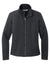 Port Authority L422 Womens Network Fleece Full Zip Jacket Charcoal Grey Flat Front