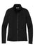 Port Authority L428 Womens Arc Pill Resistant Sweater Fleece Full Zip Jacket Deep Black Flat Front