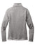 Port Authority L428 Womens Arc Pill Resistant Sweater Fleece Full Zip Jacket Heather Deep Smoke Grey Flat Back
