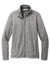 Port Authority L428 Womens Arc Pill Resistant Sweater Fleece Full Zip Jacket Heather Deep Smoke Grey Flat Front