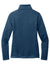 Port Authority L428 Womens Arc Pill Resistant Sweater Fleece Full Zip Jacket Heather Insignia Blue Flat Back