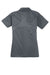 Sport-Tek L474 Womens Dri-Mesh Moisture Wicking Short Sleeve Polo Shirt Steel Grey Flat Back