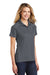 Sport-Tek L474 Womens Dri-Mesh Moisture Wicking Short Sleeve Polo Shirt Steel Grey Model 3q