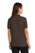 Port Authority L500 Womens Silk Touch Wrinkle Resistant Short Sleeve Polo Shirt Coffee Bean Brown Model Back