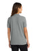 Port Authority L500 Womens Silk Touch Wrinkle Resistant Short Sleeve Polo Shirt Cool Grey Model Back