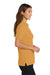 Port Authority L500 Womens Silk Touch Wrinkle Resistant Short Sleeve Polo Shirt Gold Model Side