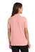 Port Authority L500 Womens Silk Touch Wrinkle Resistant Short Sleeve Polo Shirt Light Pink Model Back