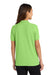 Port Authority L500 Womens Silk Touch Wrinkle Resistant Short Sleeve Polo Shirt Lime Green Model Back