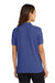 Port Authority L500 Womens Silk Touch Wrinkle Resistant Short Sleeve Polo Shirt Mediterranean Blue Model Back
