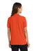 Port Authority L500 Womens Silk Touch Wrinkle Resistant Short Sleeve Polo Shirt Orange Model Back