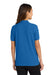 Port Authority L500 Womens Silk Touch Wrinkle Resistant Short Sleeve Polo Shirt Strong Blue Model Back