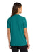 Port Authority L500 Womens Silk Touch Wrinkle Resistant Short Sleeve Polo Shirt Teal Green Model Back