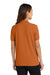 Port Authority L500 Womens Silk Touch Wrinkle Resistant Short Sleeve Polo Shirt Texas Orange Model Back