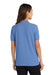 Port Authority L500 Womens Silk Touch Wrinkle Resistant Short Sleeve Polo Shirt Ultramarine Blue Model Back