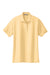 Port Authority L500 Womens Silk Touch Wrinkle Resistant Short Sleeve Polo Shirt Banana Yellow Flat Front