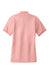 Port Authority L500 Womens Silk Touch Wrinkle Resistant Short Sleeve Polo Shirt Light Pink Flat Back