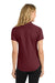 Port Authority L508 Womens Easy Care Wrinkle Resistant Short Sleeve Button Down Shirt Burgundy/Light Stone Model Back
