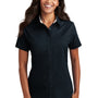 Port Authority Womens Easy Care Wrinkle Resistant Short Sleeve Button Down Shirt - Classic Navy Blue