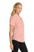 Port Authority L508 Womens Easy Care Wrinkle Resistant Short Sleeve Button Down Shirt Light Pink Model Side