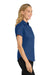 Port Authority L508 Womens Easy Care Wrinkle Resistant Short Sleeve Button Down Shirt Royal Blue/Classic Navy Blue Model Side