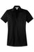 Port Authority L528 Womens Performance Moisture Wicking Short Sleeve Polo Shirt Black Flat Front
