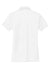 Port Authority L528 Womens Performance Moisture Wicking Short Sleeve Polo Shirt White Flat Back