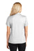 Port Authority L528 Womens Performance Moisture Wicking Short Sleeve Polo Shirt White Model Back