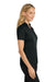 Port Authority L540 Womens Silk Touch Performance Moisture Wicking Short Sleeve Polo Shirt Black Model Side