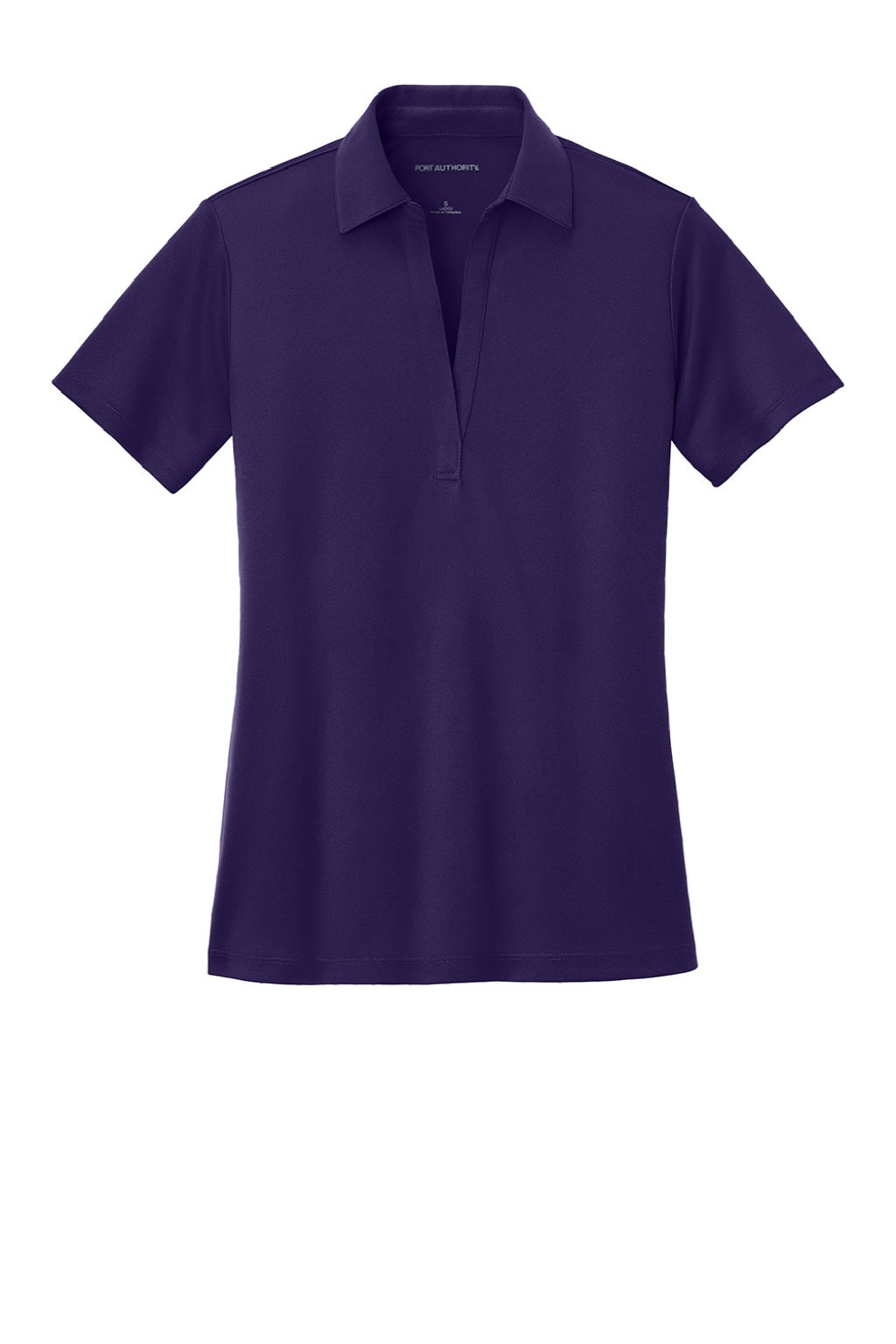 Port Authority L540 Womens Silk Touch Performance Moisture Wicking Short Sleeve Polo Shirt Bright Purple Flat Front
