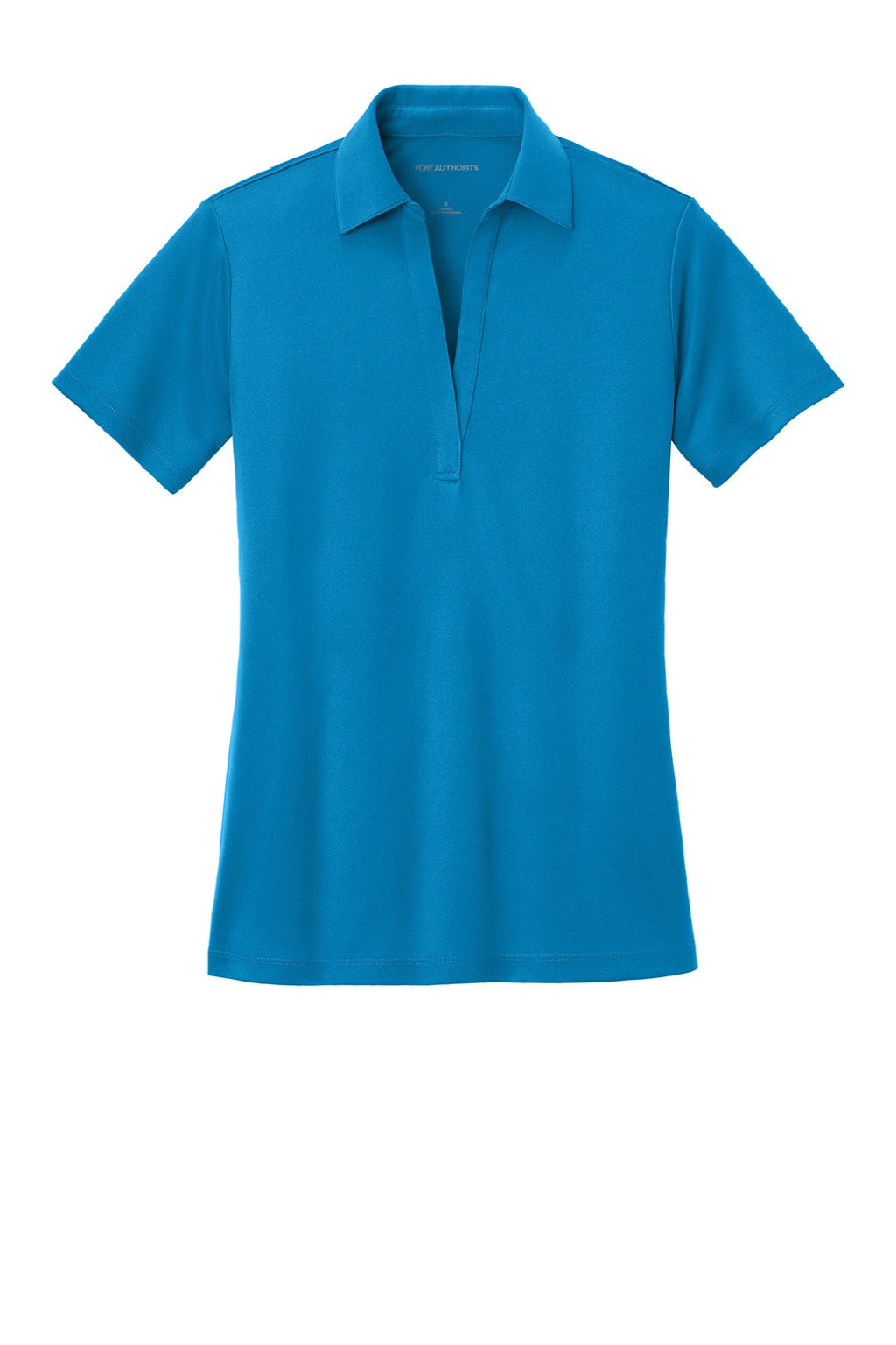 Port Authority L540 Womens Silk Touch Performance Moisture Wicking Short Sleeve Polo Shirt Brilliant Blue Flat Front
