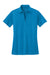 Port Authority L540 Womens Silk Touch Performance Moisture Wicking Short Sleeve Polo Shirt Brilliant Blue Flat Front