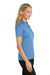 Port Authority L540 Womens Silk Touch Performance Moisture Wicking Short Sleeve Polo Shirt Carolina Blue Model Side