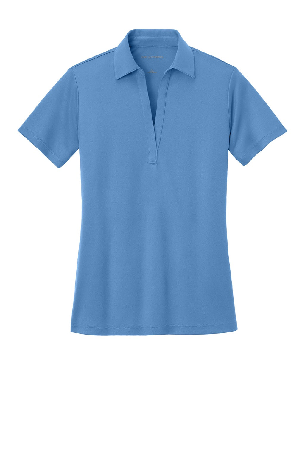 Port Authority L540 Womens Silk Touch Performance Moisture Wicking Short Sleeve Polo Shirt Carolina Blue Flat Front