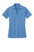 Port Authority L540 Womens Silk Touch Performance Moisture Wicking Short Sleeve Polo Shirt Carolina Blue Flat Front