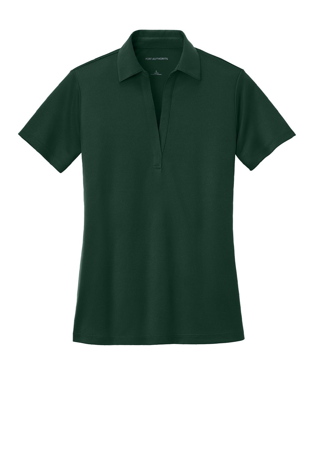 Port Authority L540 Womens Silk Touch Performance Moisture Wicking Short Sleeve Polo Shirt Dark Green Flat Front
