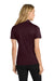 Port Authority L540 Womens Silk Touch Performance Moisture Wicking Short Sleeve Polo Shirt Maroon Model Back