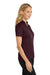 Port Authority L540 Womens Silk Touch Performance Moisture Wicking Short Sleeve Polo Shirt Maroon Model Side