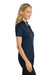 Port Authority L540 Womens Silk Touch Performance Moisture Wicking Short Sleeve Polo Shirt Navy Blue Model Side