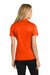 Port Authority L540 Womens Silk Touch Performance Moisture Wicking Short Sleeve Polo Shirt Neon Orange Model Back