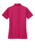 Port Authority L540 Womens Silk Touch Performance Moisture Wicking Short Sleeve Polo Shirt Raspberry Pink Flat Back