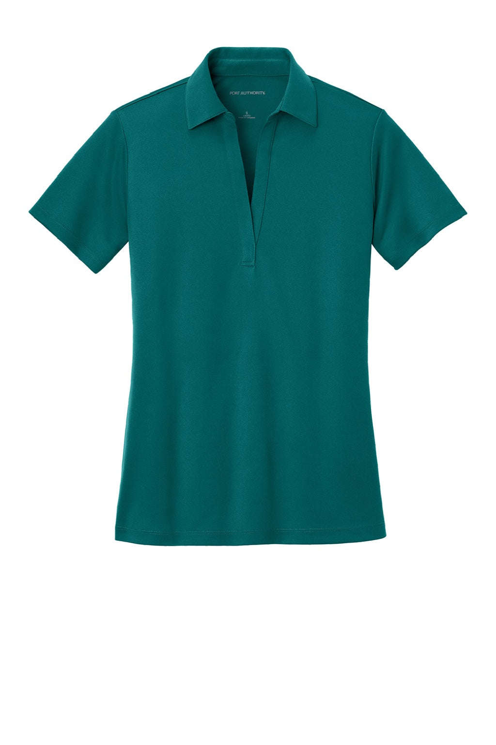 Port Authority L540 Womens Silk Touch Performance Moisture Wicking Short Sleeve Polo Shirt Teal Green Flat Front