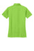 Port Authority L540 Womens Silk Touch Performance Moisture Wicking Short Sleeve Polo Shirt Lime Green Flat Back