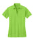 Port Authority L540 Womens Silk Touch Performance Moisture Wicking Short Sleeve Polo Shirt Lime Green Flat Front