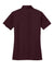 Port Authority L540 Womens Silk Touch Performance Moisture Wicking Short Sleeve Polo Shirt Maroon Flat Back