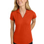 Port Authority Womens Dry Zone Moisture Wicking Short Sleeve Polo Shirt - Autumn Orange