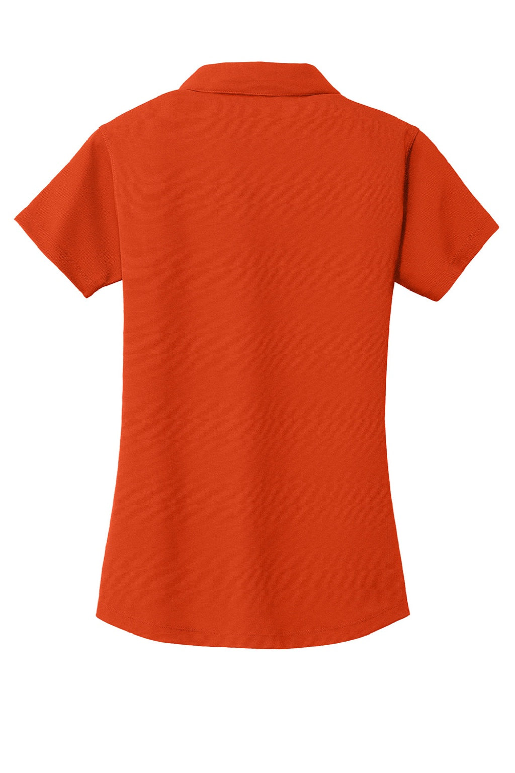 Port Authority L572 Womens Dry Zone Moisture Wicking Short Sleeve Polo Shirt Autumn Orange Flat Back