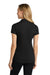 Port Authority L572 Womens Dry Zone Moisture Wicking Short Sleeve Polo Shirt Black Model Back